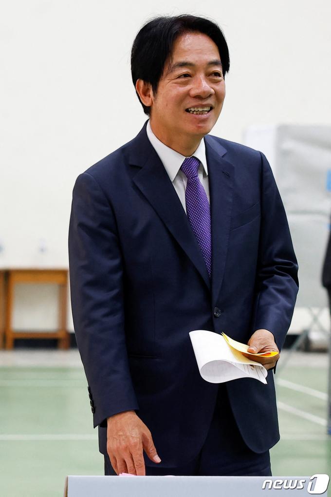 [사진] 대만 총통 당선된 反中 라이칭더 민진당 후보