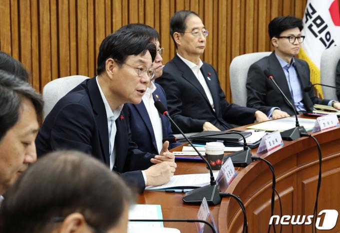 [사진] 모두발언하는 이관섭 대통령실 비서실장