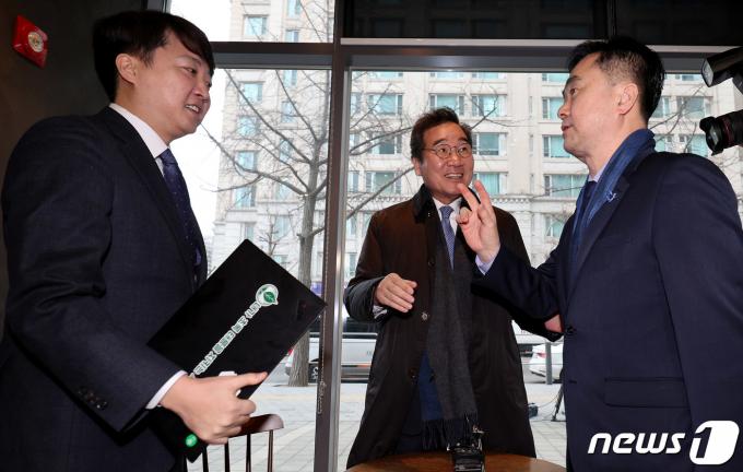 [사진] 여의도에서 회동하는 이낙연·이준석·김종민