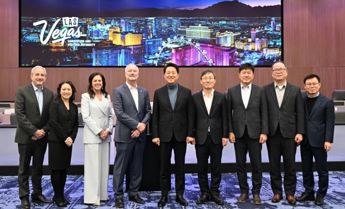 오세훈 서울시장이 지난 11일 오전 10시(현지시간) 미국 라스베이거스 관광청을 방문했다. (서울시 제공)