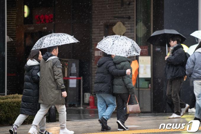 [사진] 겨울비가 눈이 됐네