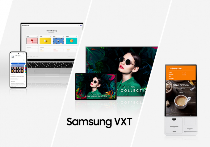 삼성전자의 차세대 사이니지 통합 운영 플랫폼 '삼성 VXT'. / 사진=삼성전자