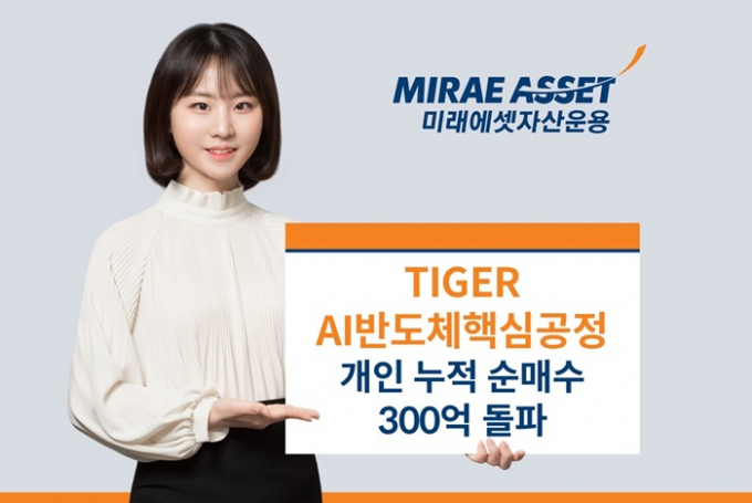 미래에셋, 'AI반도체핵심공정 ETF' 개인 누적 순매수 300억원 돌파