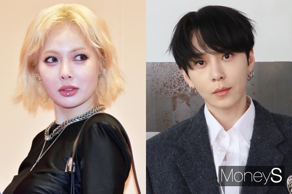 가수 현아와 가수 용준형이 공개 열애를 발표하는 듯한 사진을 두고 소속사 측은 "사생활"이라고 말을 아꼈다. /사진=장동규 기자, 블랙메이드 제공