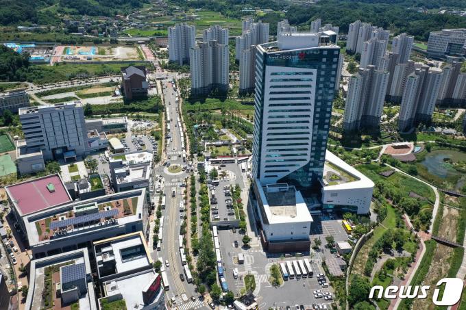강원 원주시 국민건강보험공단 본부 주변. 2021.7.23/뉴스1 ⓒ News1 유승관 기자