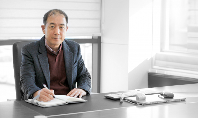 제이투케이바이오가 교보11호스팩과 합병을 통해 오는 3월 코스닥에 상장할 예정이다. 사진은 이재섭 제이투케이바이오 대표. /사진=제이투케이바이오