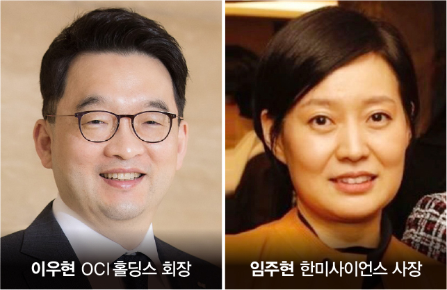 OCI그룹과 한미약품그룹이 통합에 성공하면 이우현 회장의 경영권이 강화된다. /사진=각 사 제공