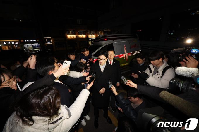 [사진] 병원 도착한 한동훈 국민의힘 비상대책위원장