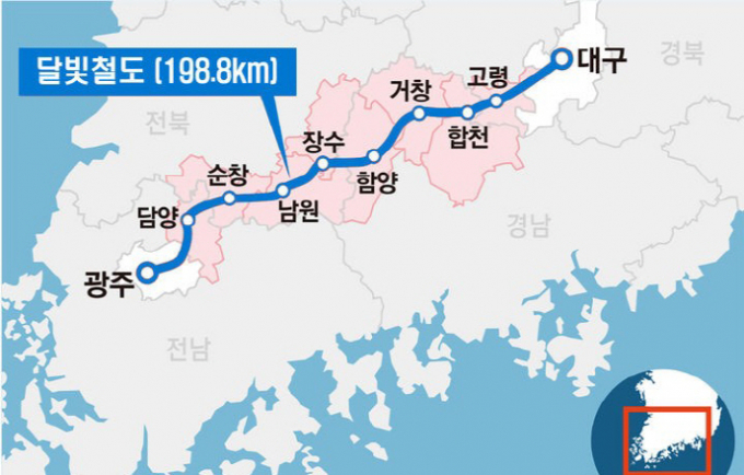 ‘달빛철도’ 노선. /사진=뉴시스  