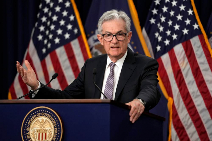 제롬 파월 미국 연방준비제도(연준) 의장이 3일(현지시간) 연방공개시장위원회(FOMC) 정례회의 후 기자회견하고 있다. /사진-로이터