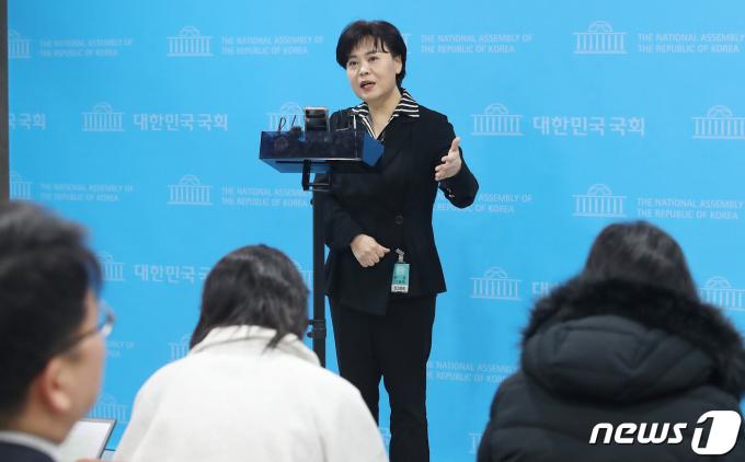 [사진] 서울 중·성동갑 출마 선언하는 윤희숙 전 의원