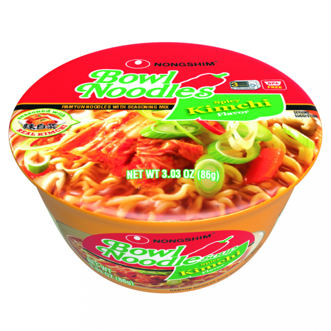 미국에서 판매되고 있는 농심 김치라면. /사진 제공=농심(뉴시스)