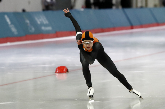 김민선이 10년 4개월 만에 스피드스케이팅 여자 1000m 한국 신기록을 갈아 치웠다. /사진= 뉴스1