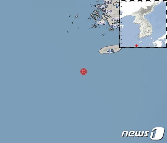 [사진] 제주 서귀포 이어도 북동쪽 규모 3.8 지진