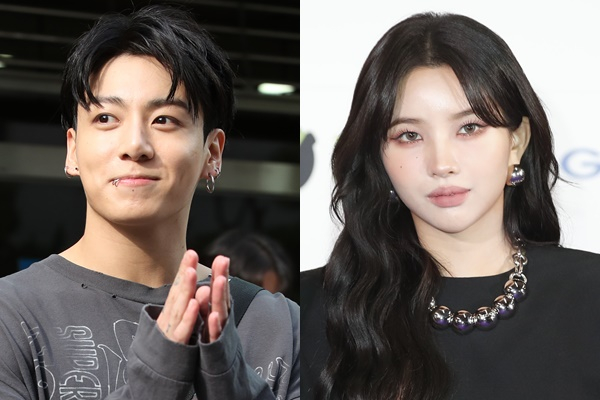 BTS  정국, (여자)아이들 소연이 한음저협 정회원 명단에 이름을 올렸다. 사진은 지난해 10월 서울 여의도 KBS 신관에서 진행된 '뮤직뱅크' 녹화를 마친 뒤 인사를 하고 있는 정국과 지난해 11월 일본 도쿄돔에서 열린 ‘2023 마마 어워즈(2023 MAMA AWARDS)’에 참석한 소연. /사진=뉴스1