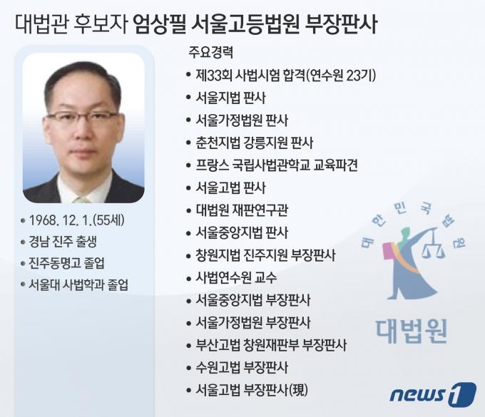 [사진] [프로필]대법관 후보자 엄상필 서울고등법원 부장판사