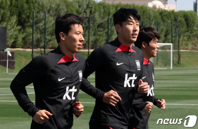 [사진] 회복 훈련하는 손흥민·김태환