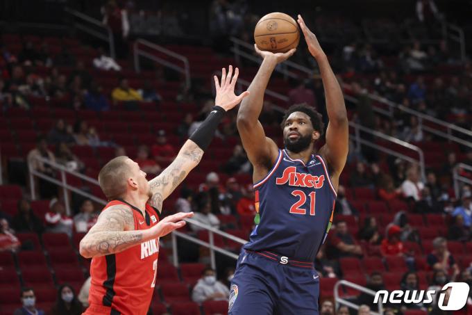 NBA 필라델피아 세븐티식서스 조엘 엠비드. ⓒ 로이터=뉴스1 ⓒ News1