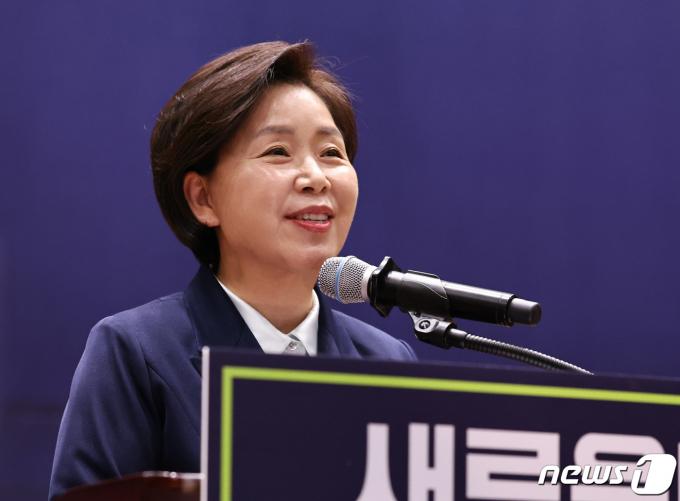 [사진] 축사하는 양향자 원내대표