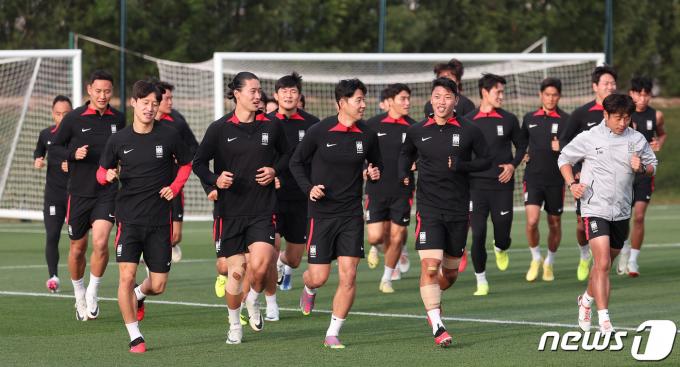 [사진] 4강전 준비하는 축구대표팀