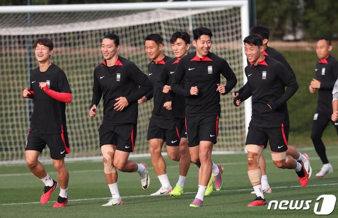 [사진] 화기애애한 축구대표팀