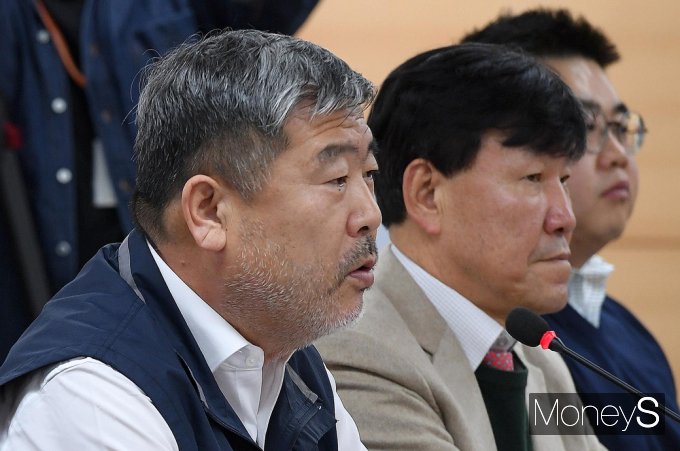 [머니S포토] 한노총 김동명 