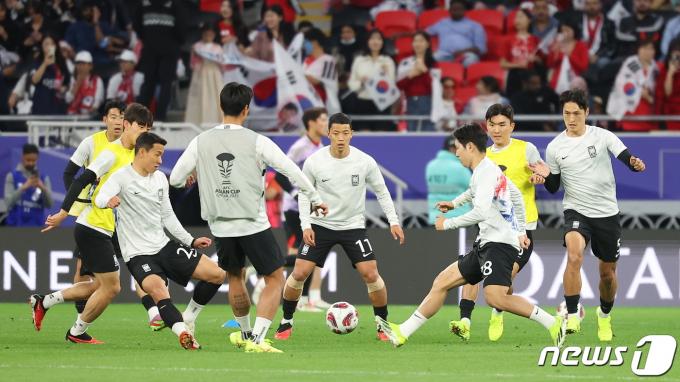 [사진] 요르단전 준비하는 축구대표팀