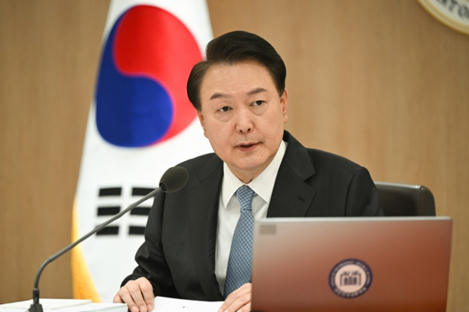대통령실 참모들, 장·차관 인사들의 양지 출마에 대통령실이 불편한 기색을 표했다. 사진은 윤석열 대통령이 지난 6일 용산 대통령실 청사에서 열린 제7회 국무회의를 주재 중인 모습. /사진=뉴스1(대통령실 제공)