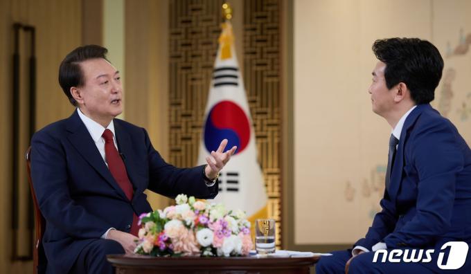 [사진] 윤 대통령, 신년 특별대담