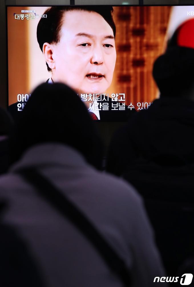 [사진] 윤 대통령 신년 대담 방송