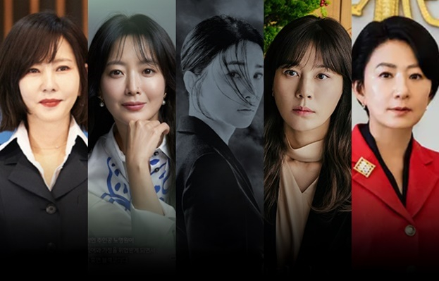 시청률 퀸들이 대중 곁으로 돌아온다. 사진은 배우 김남주, 김희선, 이보영, 김하늘, 김희애(왼쪽부터). /사진=각 방송사 제공