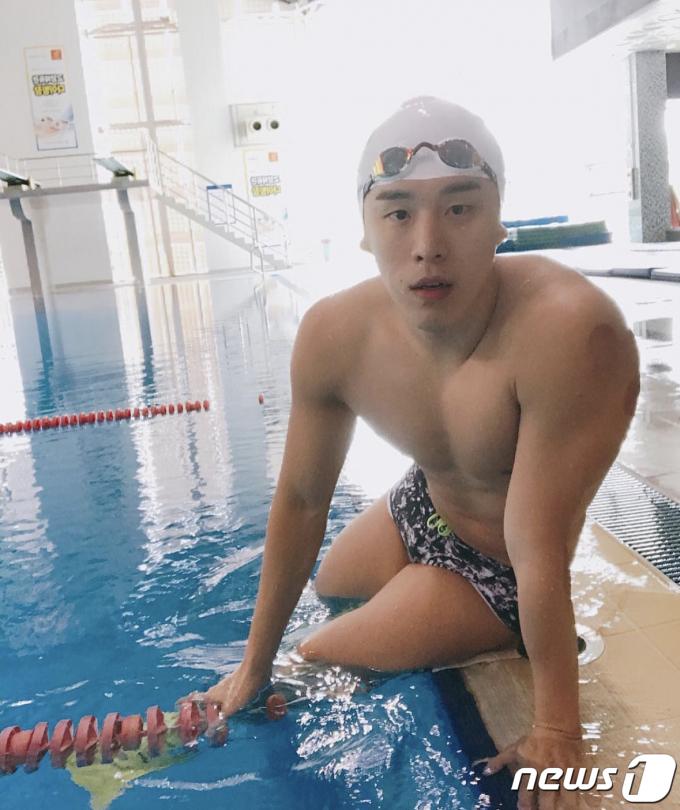 수영 국가대표 출신의 신형수 코치. (신형수 코치 제공)