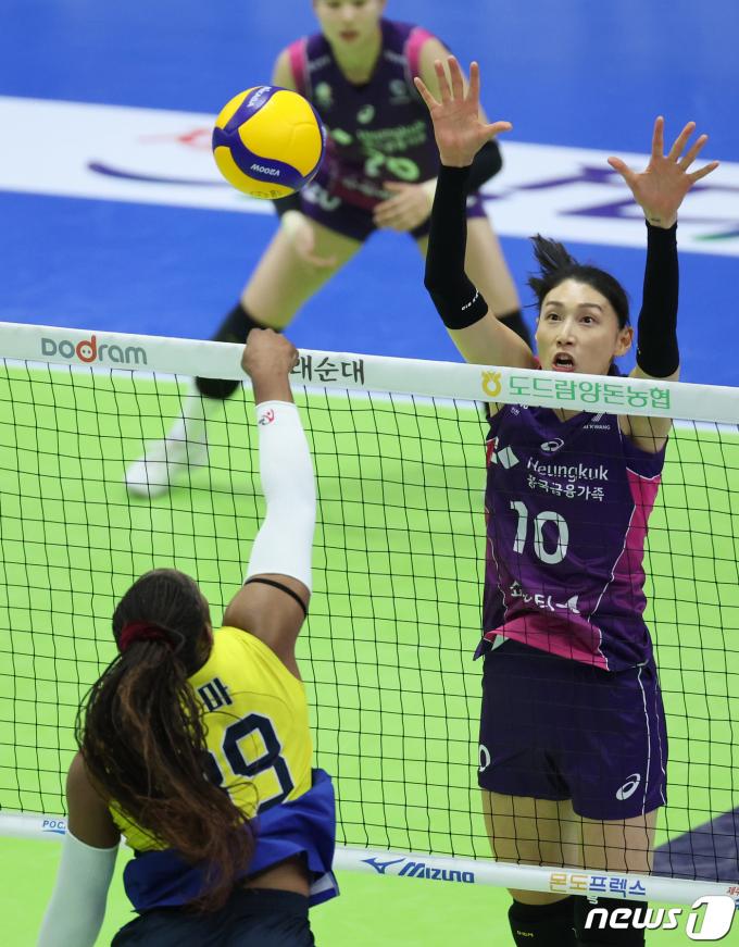 [사진] 김연경 '내가 막는다'