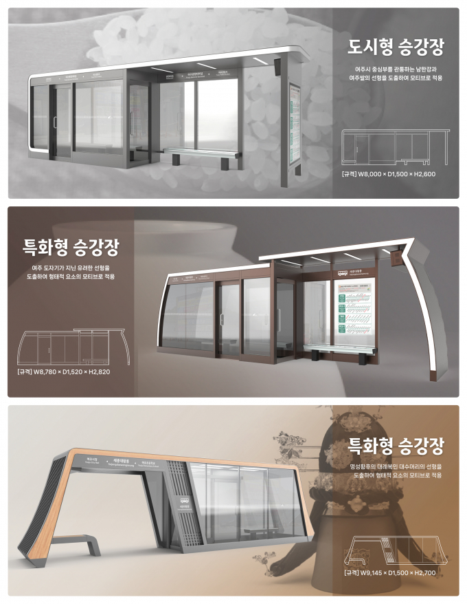 여주시 공공시설물 표준디자인 개발 예상 도면. /사진=여주시