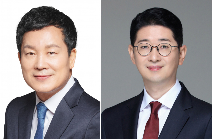 왼쪽부터 해운대갑 예비후보 홍순헌, 주진우/사진=부산시선관위