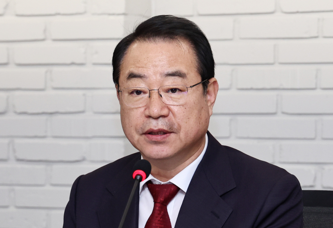 14일 국민의힘 공천관리위원회가 1차 단수추천 후보자를 공개했다. 사진은 정 위원장이 14일 서울 여의도 중앙당사에서 단수공천 심사 결과를 발표하는 모습. /사진=뉴스1