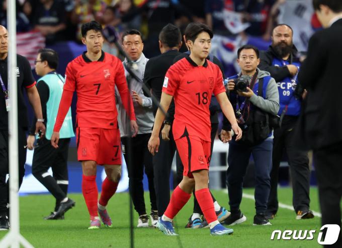 대한민국 축구대표팀 손흥민(왼쪽)과 이강인. 2024.1.25/뉴스1 ⓒ News1 김성진 기자