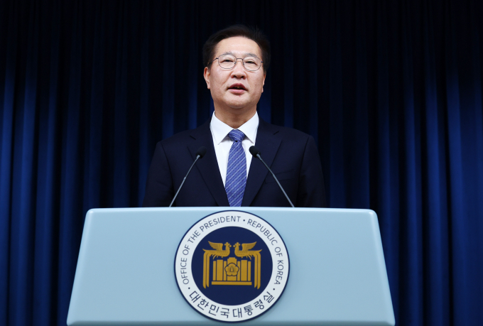 박성재 법무부 장관 후보자의 인사청문회가 15일 열린다. 사진은 23일 서울 용산 대통령실 청사에서 지명 소감을 밝히고 있는 박 후보자. /사진=뉴시스