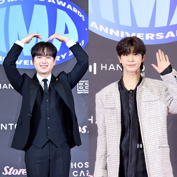 이찬원(왼쪽), 정동원/'31주년 한터뮤직어워즈 2023' 제공