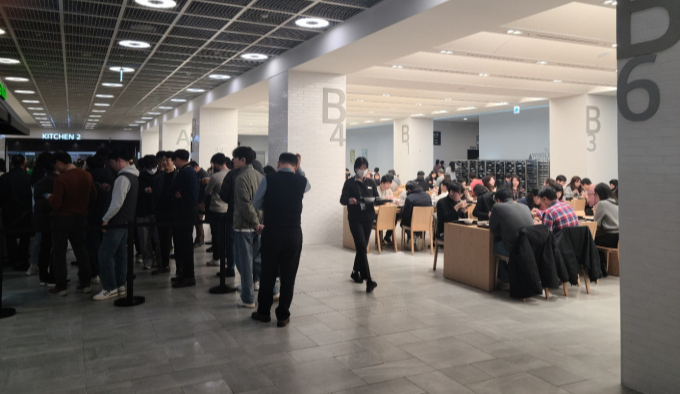 LG사이언스파크 구내식당 /사진= 지선우 기자