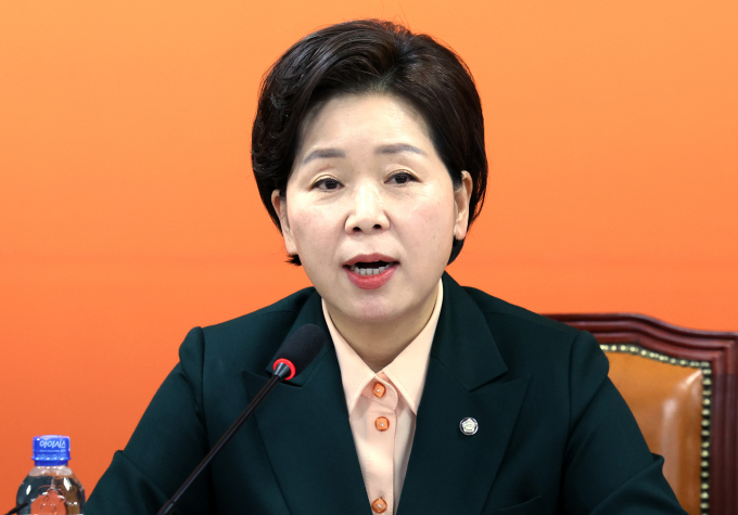 개혁신당이 19일 오전 서울 여의도 국회에서 열린 최고위원회의를 재개했다. 사진은 발언하고 있는 양향자 원내대표. /사진=뉴시스