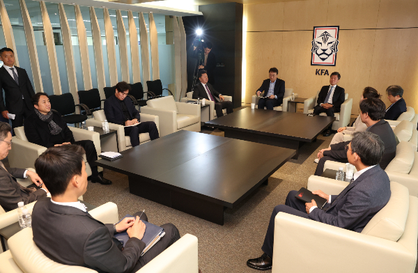 20일 대한축구협회가 전력강화위원장을 선임하기 위한 임원 회의를 연다. 사진은 지난 16일 오전 서울 종로구 축구회관에서 열린 임원 회의 모습. /사진=뉴스1 