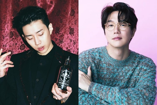 애주가로 알려진 가수 성시경이 직접 막걸리를 출시해 눈길을 끌고 있다. 사진은 가수 박재범과 성시경. /사진=박재범 인스타그램,  에스케이재원 제공