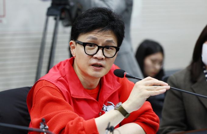한동훈 국민의힘 비상대책위원장이 22일 이재명 더불어민주당 대표가 종북 통진당 세력을 부활시켜 민주당을 통진당화 하고 있다는 비판을 했다. 사진은 한 위원장이 지난 20일 서울 광진구 CCTV 관제센터에서 열린 '시민이 안전한 대한민국' 공약발표에서 발언하는 모습. /사진=뉴시스(공동취재)