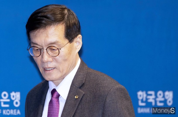 이창용 한국은행 총재가 22일 서울 중구 남대문로 한국은행 별관에서 금융통화위원회 금리 결정에 대한 기자간담회를 갖고 있다./사진=임한별 기자