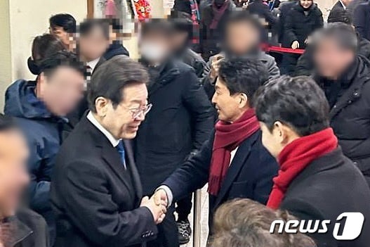 [사진] 악수하는 원희룡·이재명