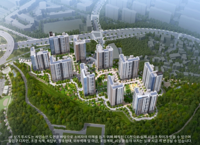 봉산공원 첨단 제일풍경채 조감도 /자료 제공=제일건설