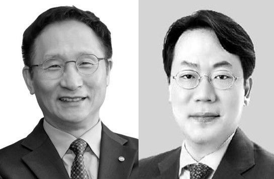 남기천(왼쪽) 우리종합금융 신임대표와 최승재 우리자산운용 신임 대표./사진=우리금융