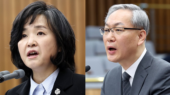 신숙희·엄상필 대법관 후보자에 대한 임명동의안이 국회 본회의를 통과했다. 사진은 신숙희 대법관 후보자(왼쪽)와 엄상필 대법관 후보자(오른쪽)의 모습. /사진=뉴스1