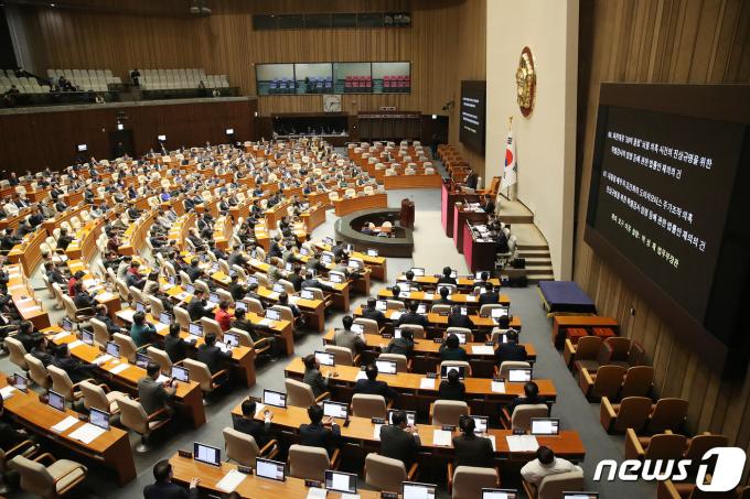 [사진] 국회 본회의 상정되는 쌍특검법